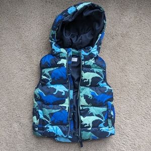 Boys H&M Dinosaur Puffer Vest
